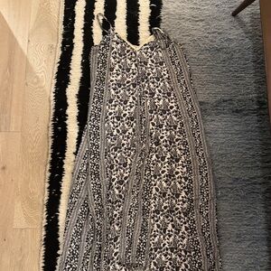 Alice + Olivia Black and White Floral Maxi Dress